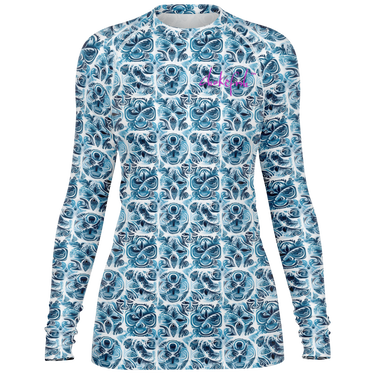 Chokefish™ Long Sleeve Rashguard Sun&Saltwater Woman's Shirt-002